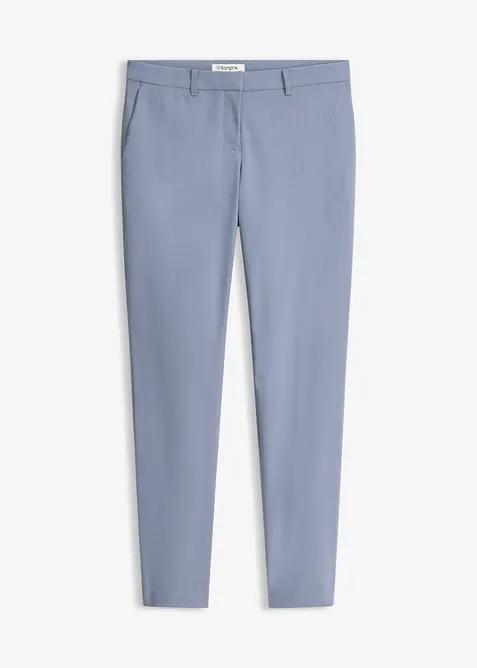 Stretch-Hose aus elastischem Bengalin in blau von vorne - bonprix