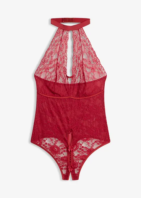 Stringbody ouvert in rot von vorne - bonprix