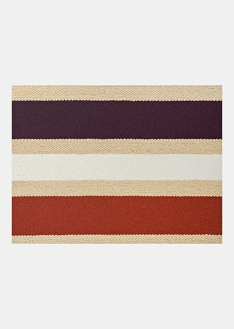 Waschbare Fußmatte mit Streifen in beige - bonprix