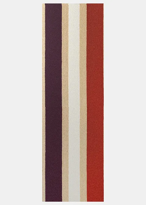Waschbare Fußmatte mit Streifen in beige - bonprix