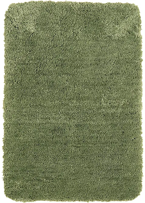 Getuftete Uni-Badematte mit hohem Flor in grün - bonprix