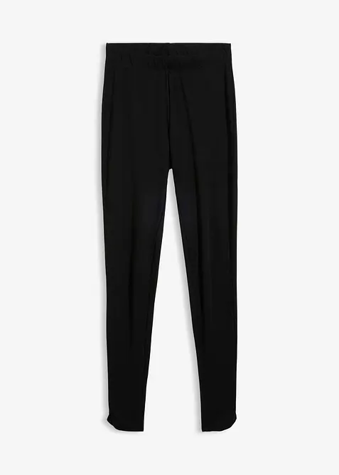 Knöchelfreie Leggings in schwarz von vorne - bonprix