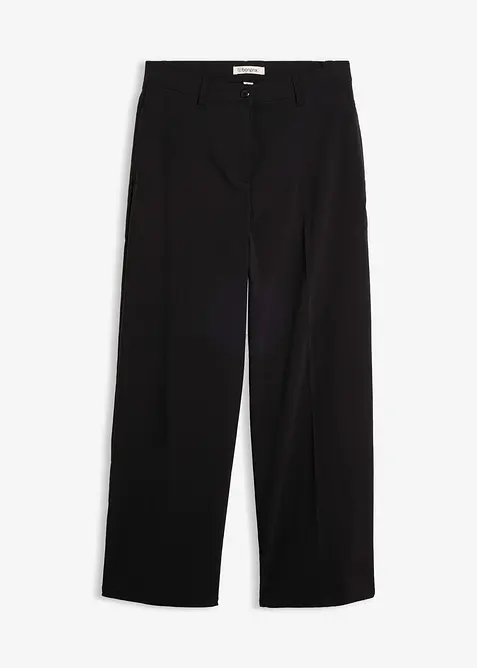 Bengalin-Hose aus Viskose-Mix in schwarz von vorne - bonprix