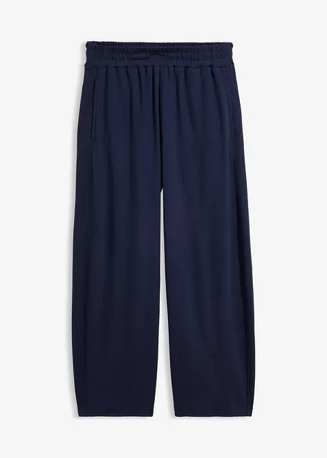 Interlock Jersey-Hose Baumwolle in blau von vorne - bonprix