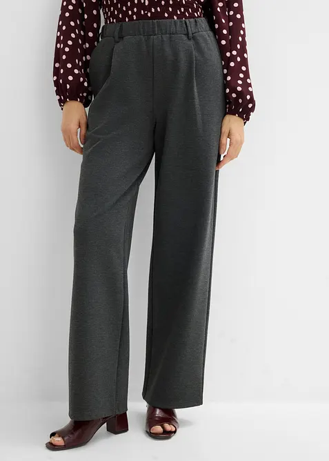 Punto di Roma Hose mit Bundfalte in grau von vorne - bonprix