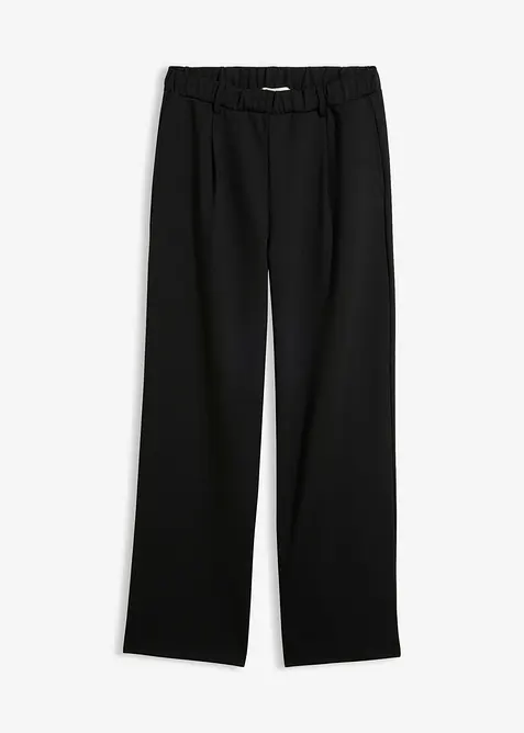 Punto di Roma Hose mit Bundfalte in schwarz von vorne - bonprix