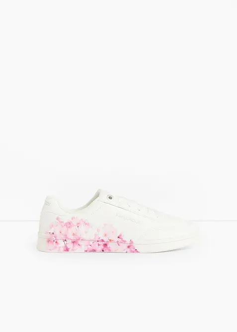 Kangaroos Sneaker mit floralem Druck in weiß - Kangaroos