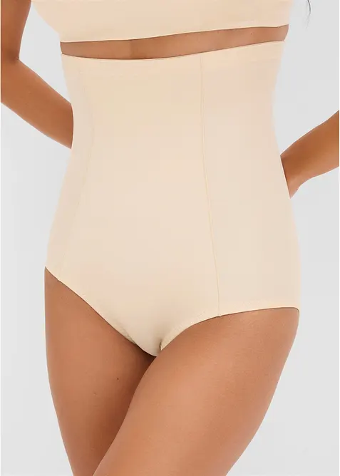 Strong Highwaist Shape Slip in beige von vorne - bonprix