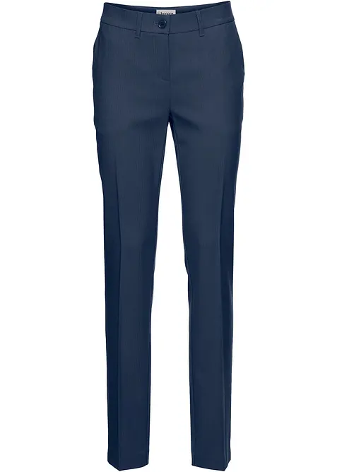 Anzugshose Petite in blau von vorne - bonprix