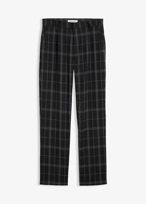 Chinohose aus Viskose-Mix in schwarz von vorne - bonprix