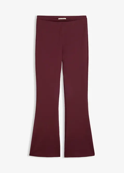 Leggings aus bequemen Punto di Roma in rot von vorne - bonprix