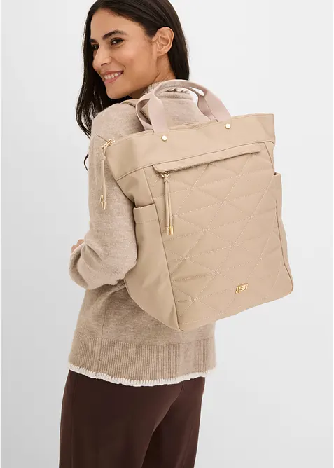 Skechers Rucksack in beige im Look von vorne (Totalaufnahme) - Skechers