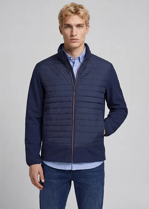 JJ REBEL Hybridjacke in blau von vorne (im Anschnitt) - JJ REBEL