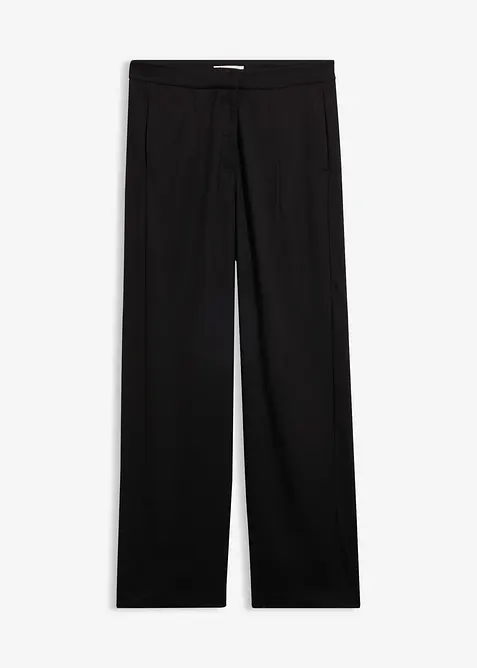Barrel-Hose aus Viskose-Mix in schwarz von vorne - bonprix
