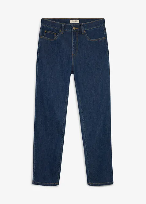 Leichte Classic-Fit-Jeans, Straight in blau von vorne - bonprix