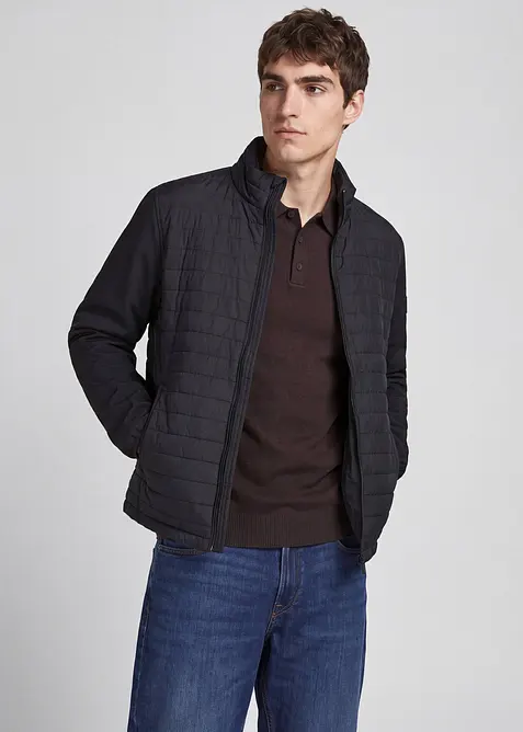 JJ REBEL Hybridjacke in schwarz von vorne (im Anschnitt) - JJ REBEL
