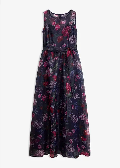 Maxikleid in blau von vorne - bonprix