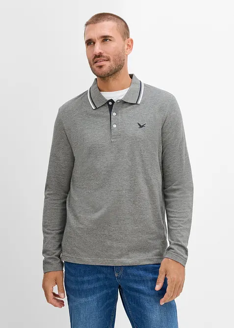 Poloshirt in Regular Fit (2er Pack) in rot von vorne (im Anschnitt) - bonprix