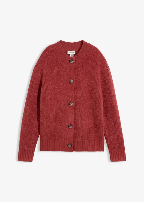 Strickjacke in rot von vorne - bonprix