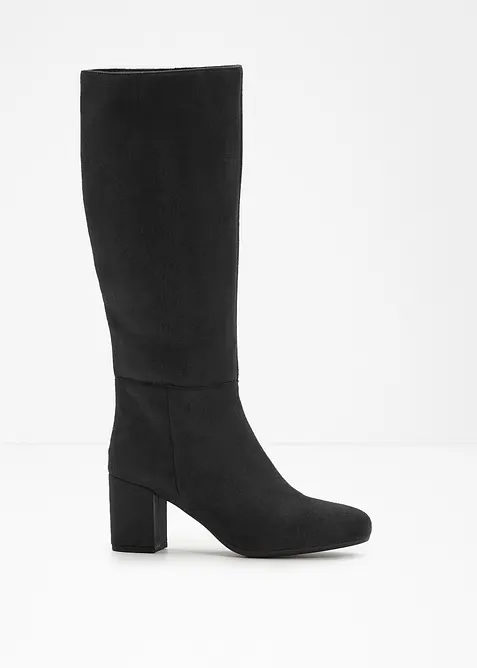 Stiefel mit Blockabsatz in schwarz - bonprix