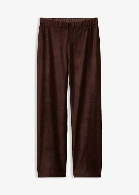 Cordhose mit elastischem Bund in braun von vorne - bonprix