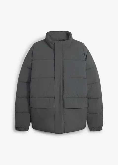 Wasserabweisende Funktions-Jacke in grau von vorne - bonprix