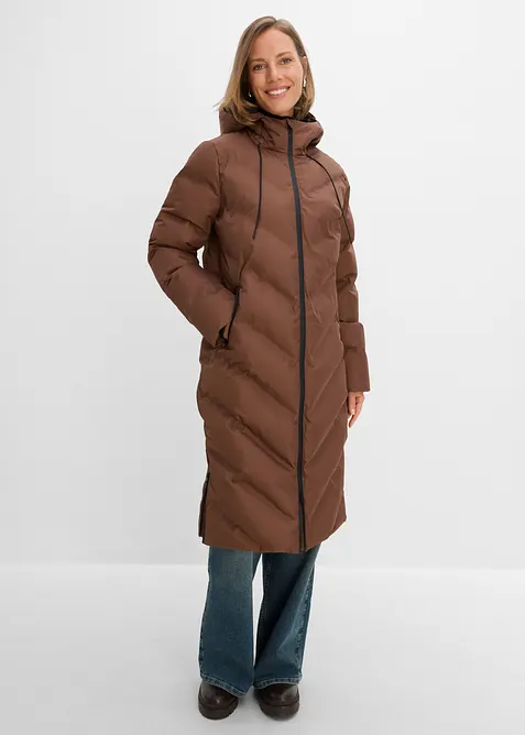 Steppmantel in braun von vorne (Totalaufnahme) - bonprix