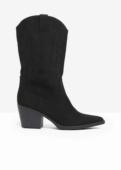 Cowboy-Stiefel in schwarz - bonprix