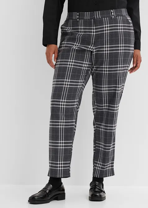 Stretch-Hose aus softem Viskose-Mix in schwarz von vorne - bonprix