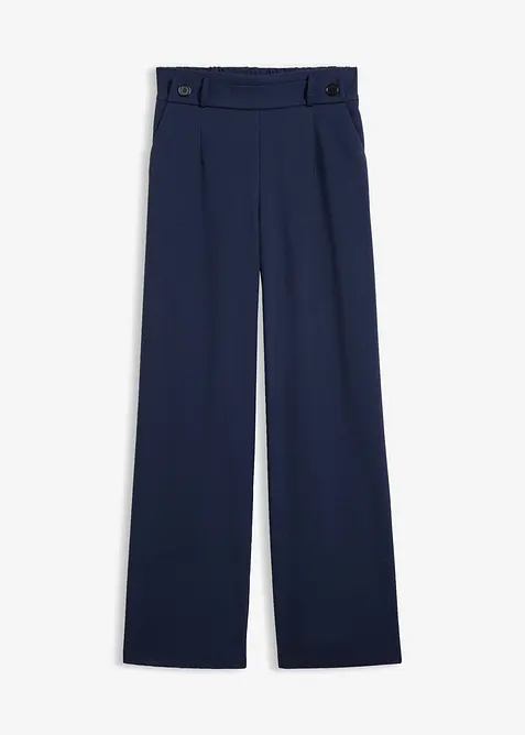 Hose mit hohem Bund in blau von vorne - bonprix