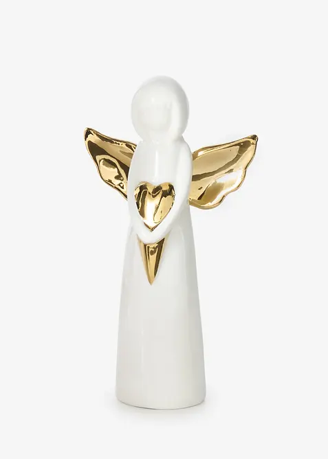 Deko-Figur Engel in weiß von vorne - bonprix