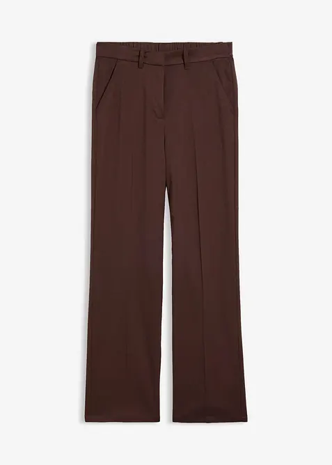 Hose in Wolloptik aus Viskose-Mix in braun von vorne - bonprix