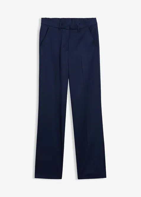 Hose aus softem Viskose-Mix in blau von vorne - bonprix
