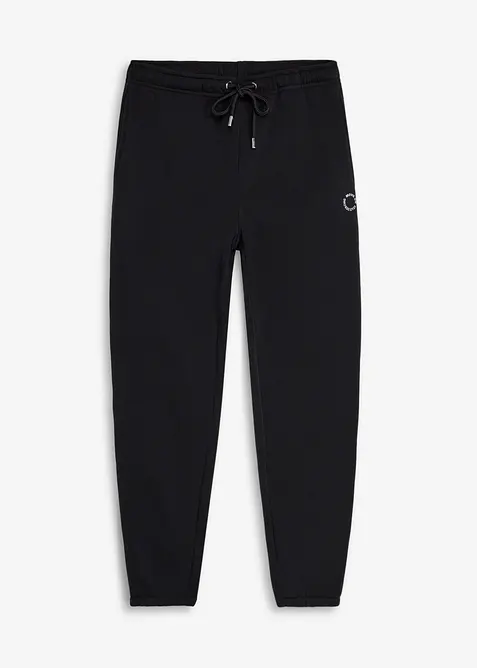 Thermo-Jogginghose, schnelltrocknend in schwarz von vorne - bonprix