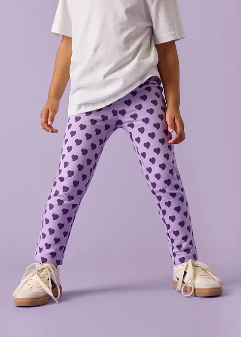 Lurchi Thermo-Leggings aus weicher Bio-Baumwolle (2er Pack) in blau von vorne - Lurchi