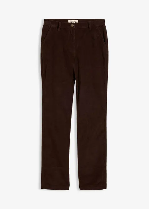 Cordhose aus Baumwoll-Mix in braun von vorne - bonprix