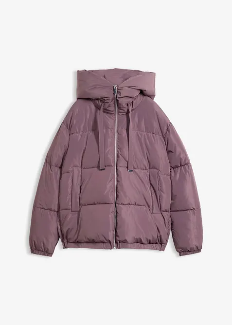 Steppjacke in lila von vorne - bonprix