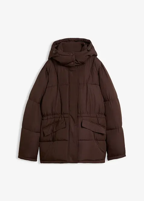 Steppjacke in braun von vorne - bonprix