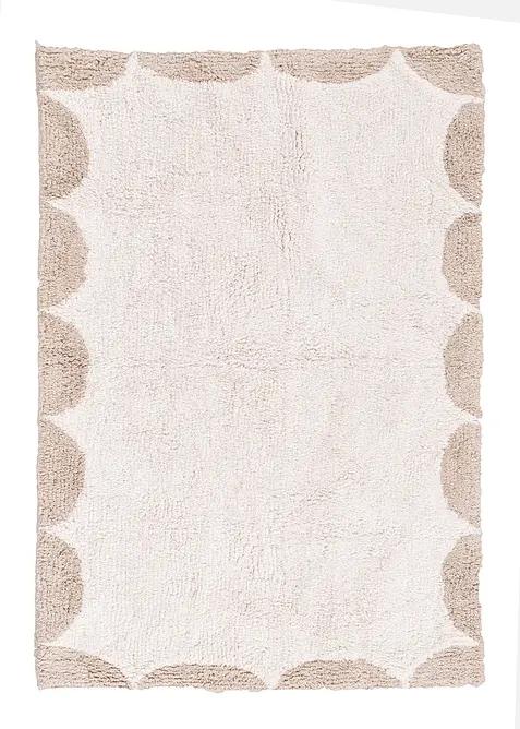 Baumwoll Badematte in grau - bonprix