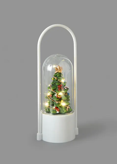 LED-Deko-Objekt Weihnachtsbaum mit Glaskuppel in grün von vorne - bonprix