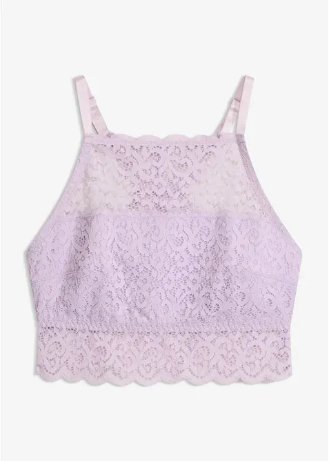 Racerback Bustier in lila von vorne - bonprix