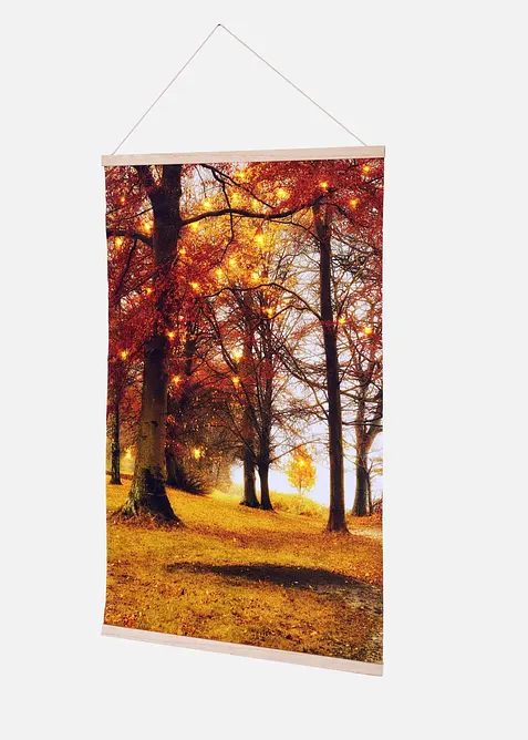 LED-Leinwandbild zum Hängen in orange - bonprix