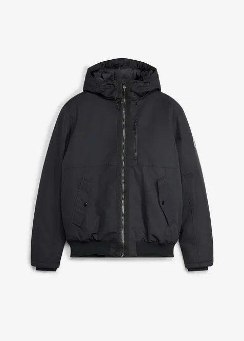 Winterblouson in Regular-Fit in schwarz von vorne - bonprix