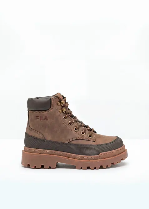 Fila Schnürboots mit Profilsohle in braun - FILA