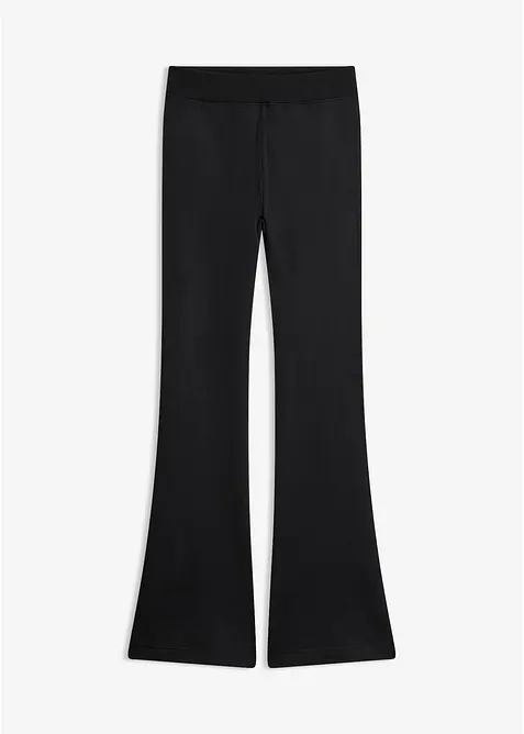 Thermo-Strumpfleggings in schwarz von vorne - bonprix