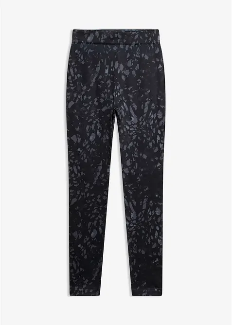 Thermo-Strumpfleggings in schwarz von vorne - bonprix