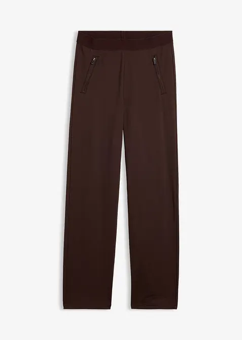 Thermo- Stretchhose in braun von vorne - bonprix