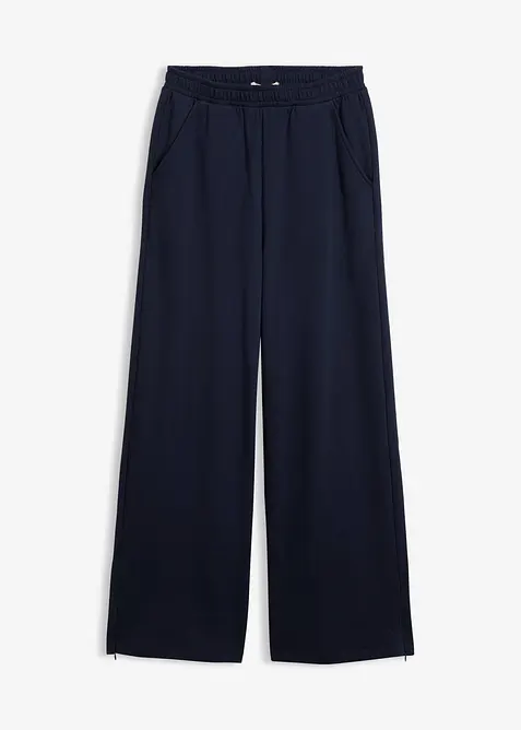Sweathose aus Baumwoll-Mix in blau von vorne - bonprix