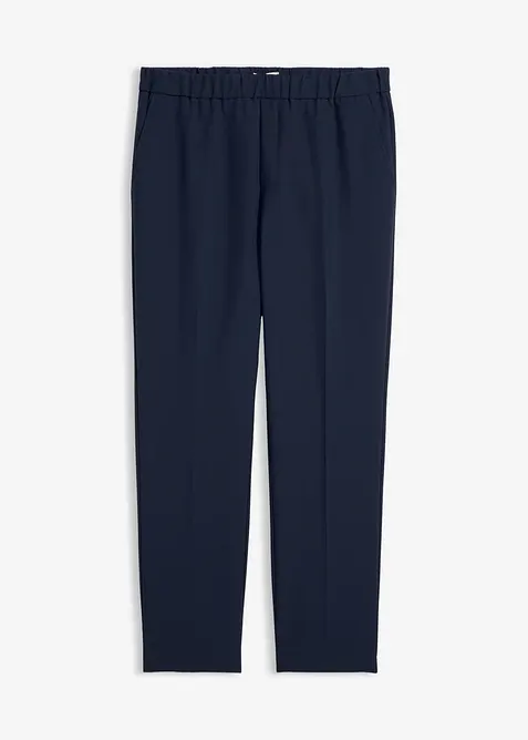 Regular Fit Anzug-Schlupfhose, Straight in blau von vorne - bonprix