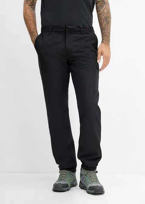 Regular Fit Funktionshose, Straight in schwarz von vorne - bonprix